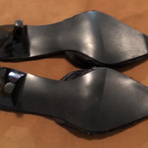 Women’s Size 5/6 Vintage Beaded and Sequinned Black Evening Shoes - Picture 5 of 5